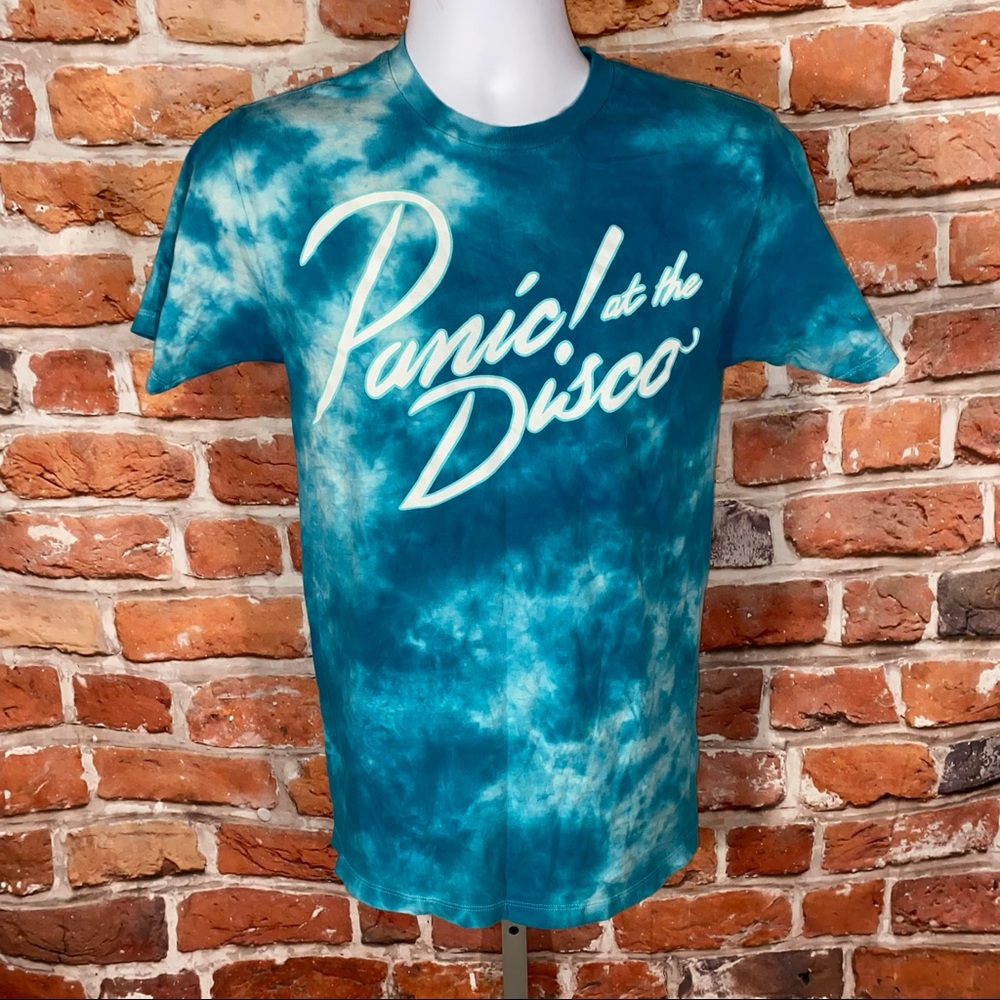 Panic at the Disco shirt  tie dye blue shirt M